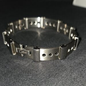 8⅞" COLIBRI Unisex Silver Stainless Steel Y2K Bracelet